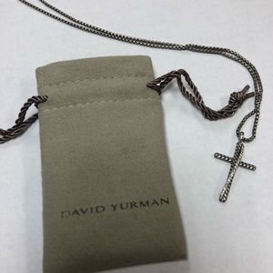 AUTHENTIC DAVID YURMAN CROSS WITH DIAMONDS